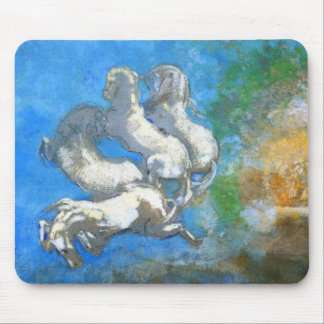 Chariot of Apollo - by Symbolist Odilon Redon Mouse Mat
