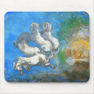 Chariot of Apollo: by Symbolist Odilon Redon Mouse Mat