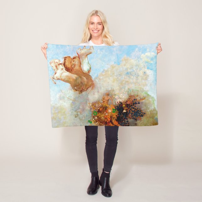 Chariot of Apollo, Redon Fleece Blanket (In Situ)
