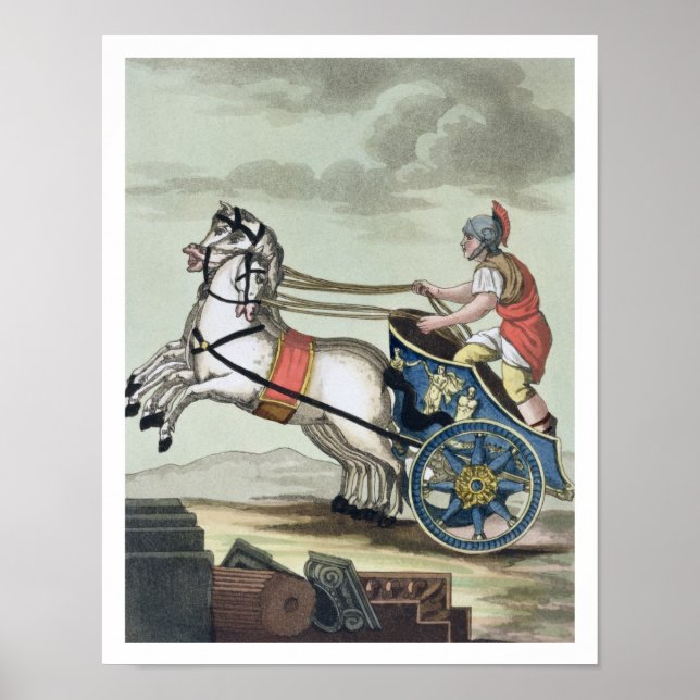 Charioteer, from 'L'Antica Roma', 1825 (colour lit Poster (Front)