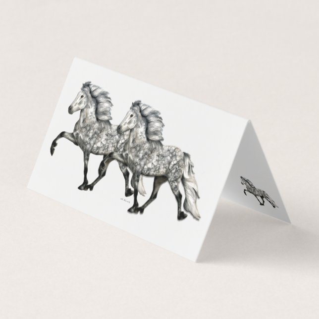 Charismatic ~ Icelandic Horse Business Card (Front)