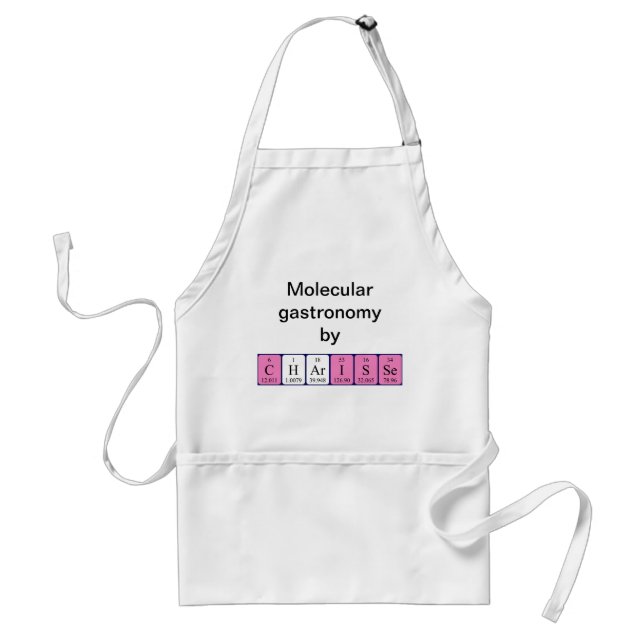Charisse periodic table name apron (Front)