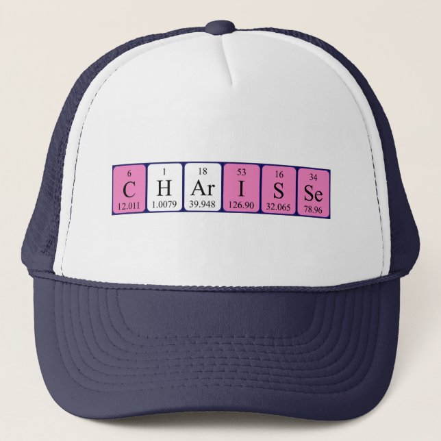 Charisse periodic table name hat (Front)
