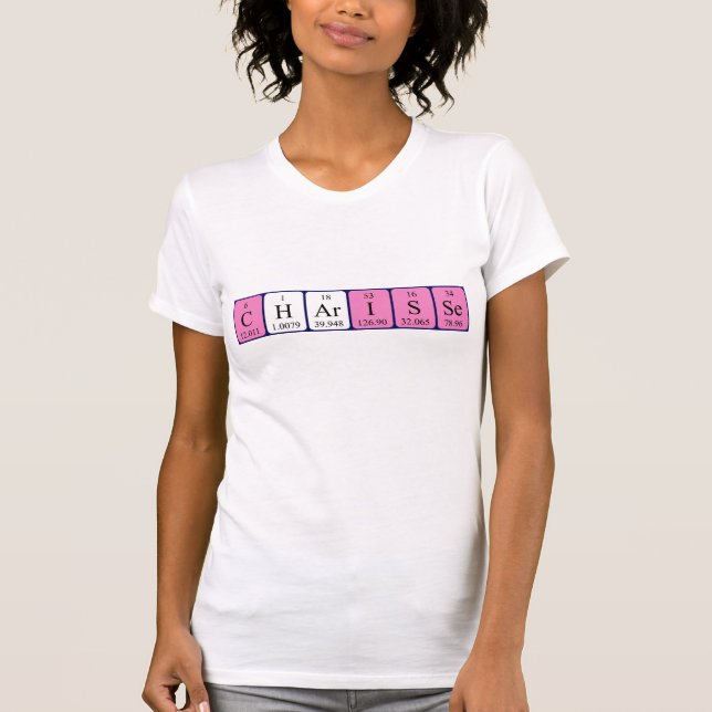 Charisse periodic table name shirt (Front)