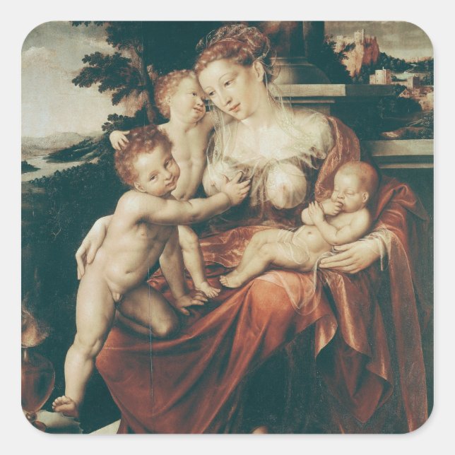 Charity, 1544-58 square sticker (Front)