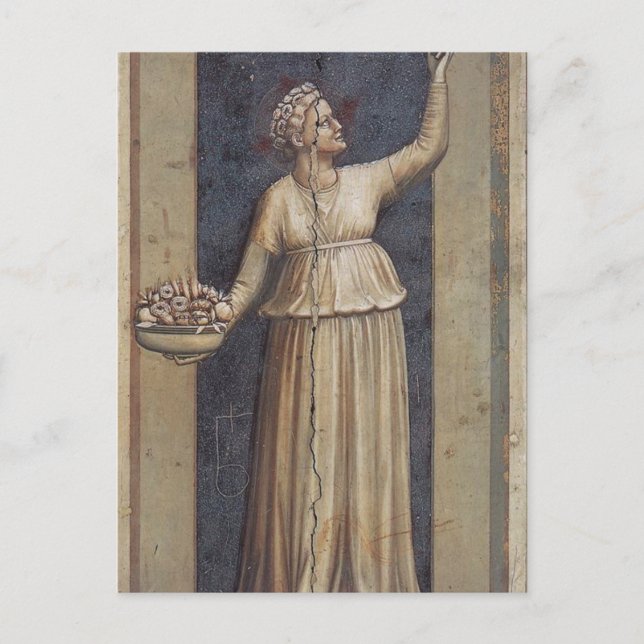 Charity by Giotto Postcard (Front)