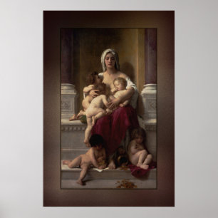 Charity by William Adolphe Bouguereau Poster