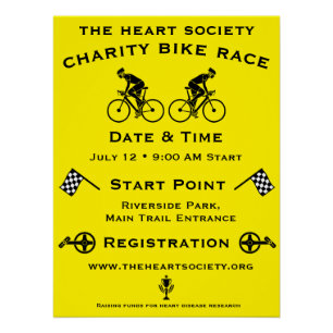 Charity Cycling Event Poster