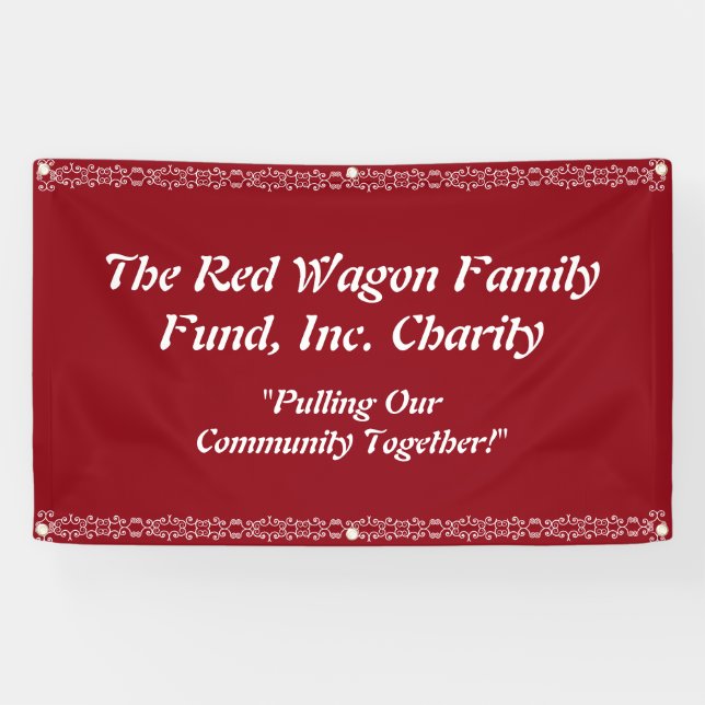 Charity Event Banner Personalise (Horizontal)
