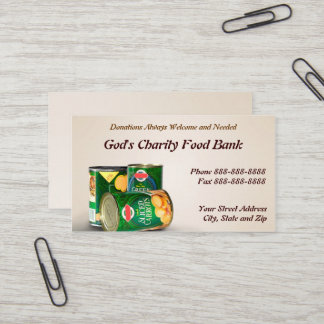 Charity Food Bank Non Profit Business Card