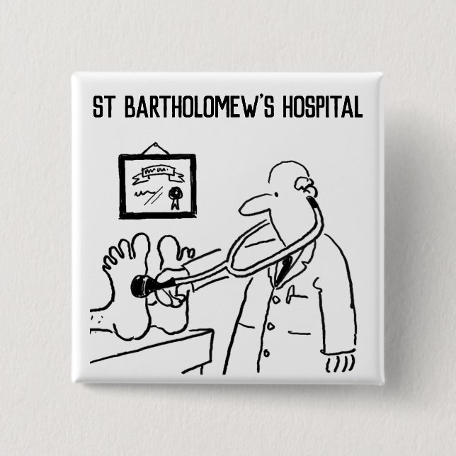 Charity Fund Raiser Gift Item Beverage 15 Cm Square Badge (Front)