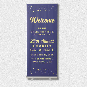 Charity Gala Ball Silent Auction Event Welcome Retractable Banner