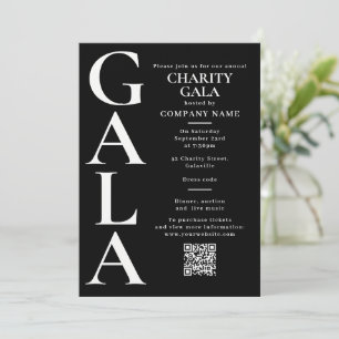 Charity Gala Template Fundraising Event QR Code