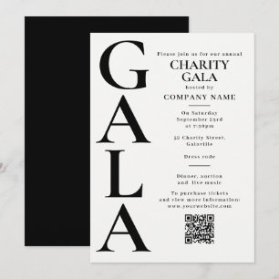 Charity Gala Template Fundraising Event QR Code