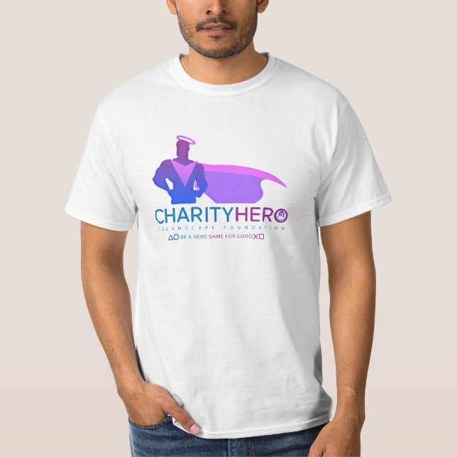 CHARITY HERO LOGO MEN'S T-SHIRT (Front)