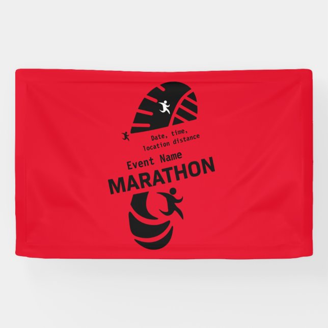 Charity marathon promotional event merch   banner (Horizontal)