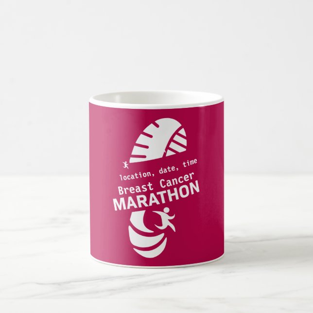 Charity marathon promotional event merchandize    coffee mug (Center)