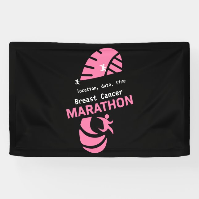 Charity marathon promotional event merchandize   T Banner (Horizontal)