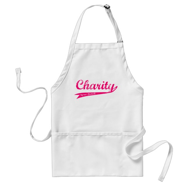 Charity Never Faileth LDS Relief Society Standard Apron (Front)