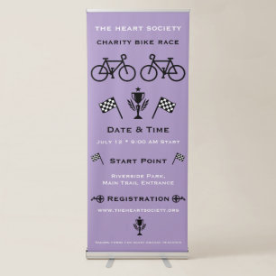 Charity Or Sports Cycling Event Retractable Banner