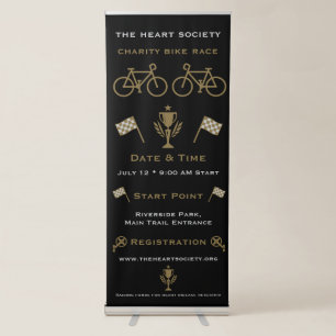 Charity Or Sports Cycling Event Retractable Banner