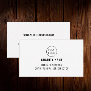 Charity Organization Logo, Organizer  Business Card
