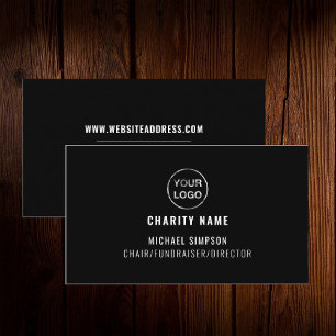 Charity Organization Logo, Organizer  Business Card