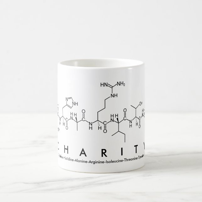 Charity peptide name mug (Center)
