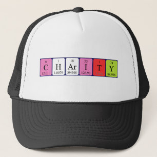 Charity periodic table name hat