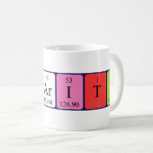 Charity periodic table name mug (Front Right)
