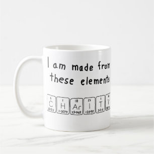Charity periodic table name mug