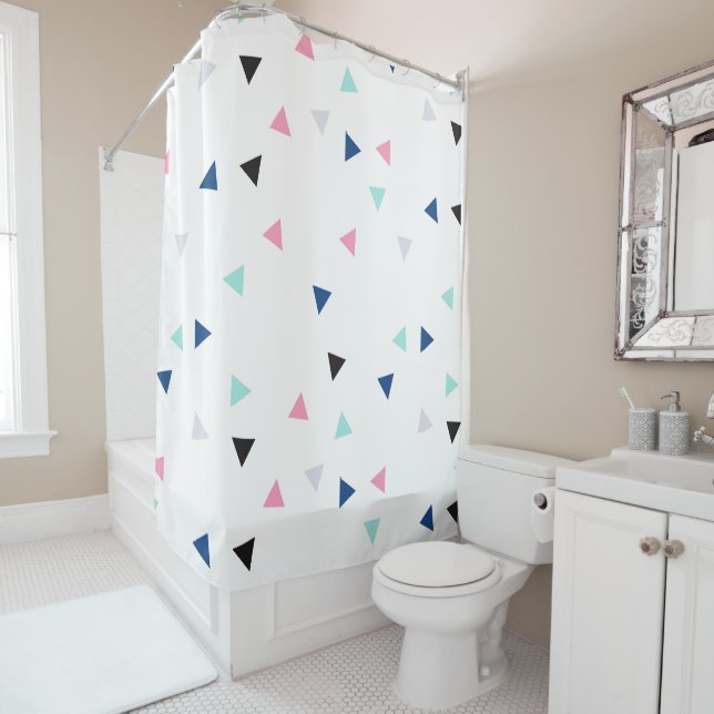 Charlee Girl Shower Curtain (In Situ)