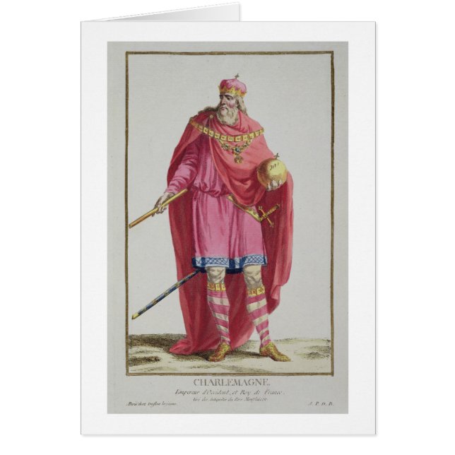 Charlemagne (742-814) from 'Receuil des Estampes, (Front)