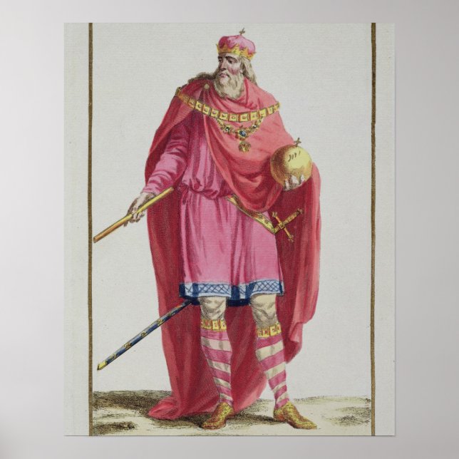Charlemagne (742-814) from 'Receuil des Estampes, Poster (Front)
