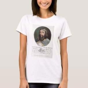 Charlemagne (747-814), King of France, engraved by T-Shirt