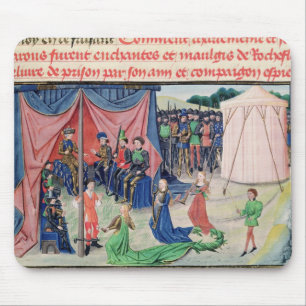 Charlemagne and his barons being enchanted mouse mat