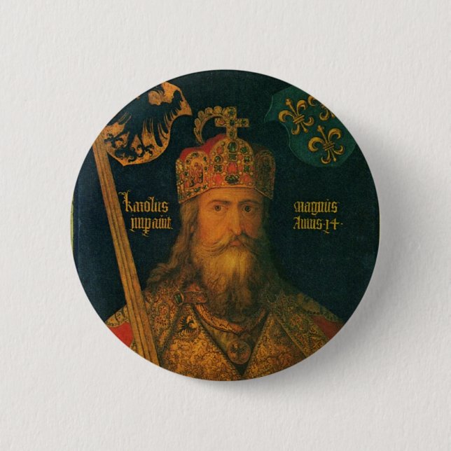 Charlemagne by Dürer Pinback Button (Front)
