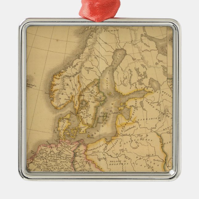 Charlemagne Empire Metal Tree Decoration (Front)