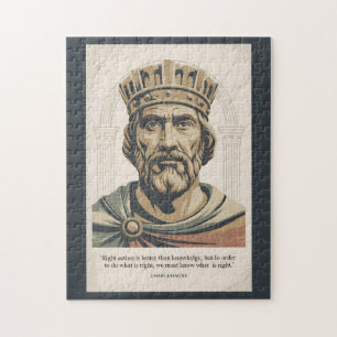 Charlemagne Quote Franks Illustration Vintage Jigsaw Puzzle