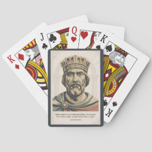 Charlemagne Quote Franks Illustration Vintage Playing Cards