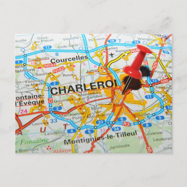 Charleroi, Belgium Postcard (Front)