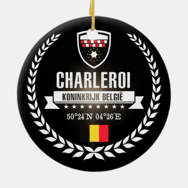 Charleroi Ceramic Tree Decoration (Back)
