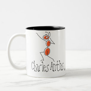 Charles Antlas™_classic pose Two-Tone Coffee Mug
