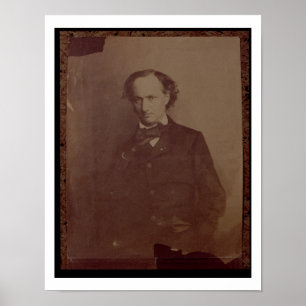Charles Baudelaire (1820-1867), French poet, portr Poster