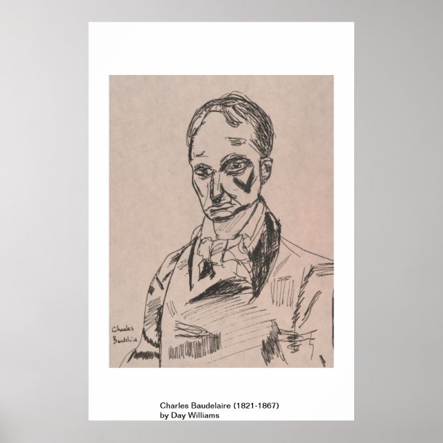 Charles Baudelaire (1821-1867) Poster (Front)