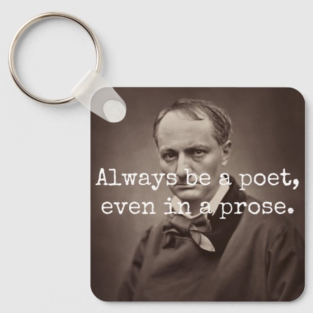 Charles Baudelaire Key Ring (Front)