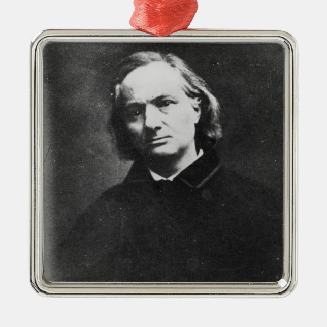 Charles Baudelaire Metal Tree Decoration (Front)