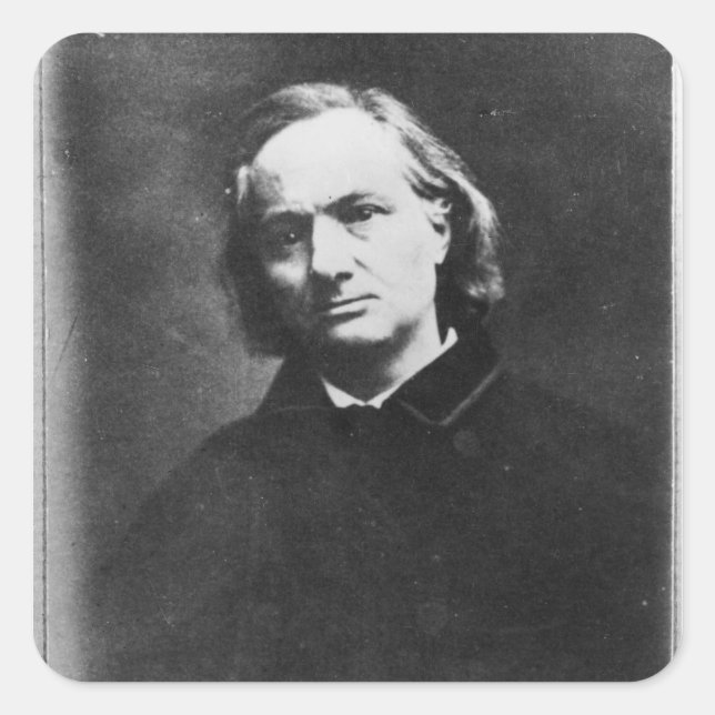 Charles Baudelaire Square Sticker (Front)