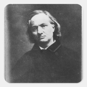 Charles Baudelaire Square Sticker