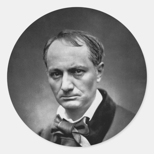 Charles Baudelaire - Vintage Photo 1878 Classic Round Sticker (Front)